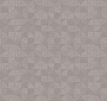 Коричневые обои с кругами Milassa Status III DM4 012